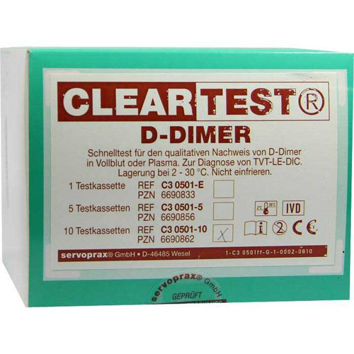 D-DIMER Cleartest Vollblut TVT LE DIC