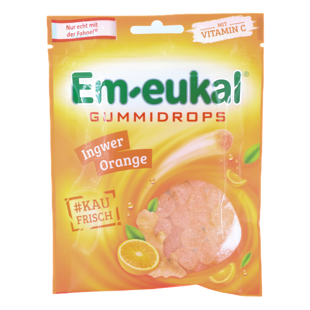 EM-EUKAL Gummidrops Ingwer-Orange zuckerhaltig