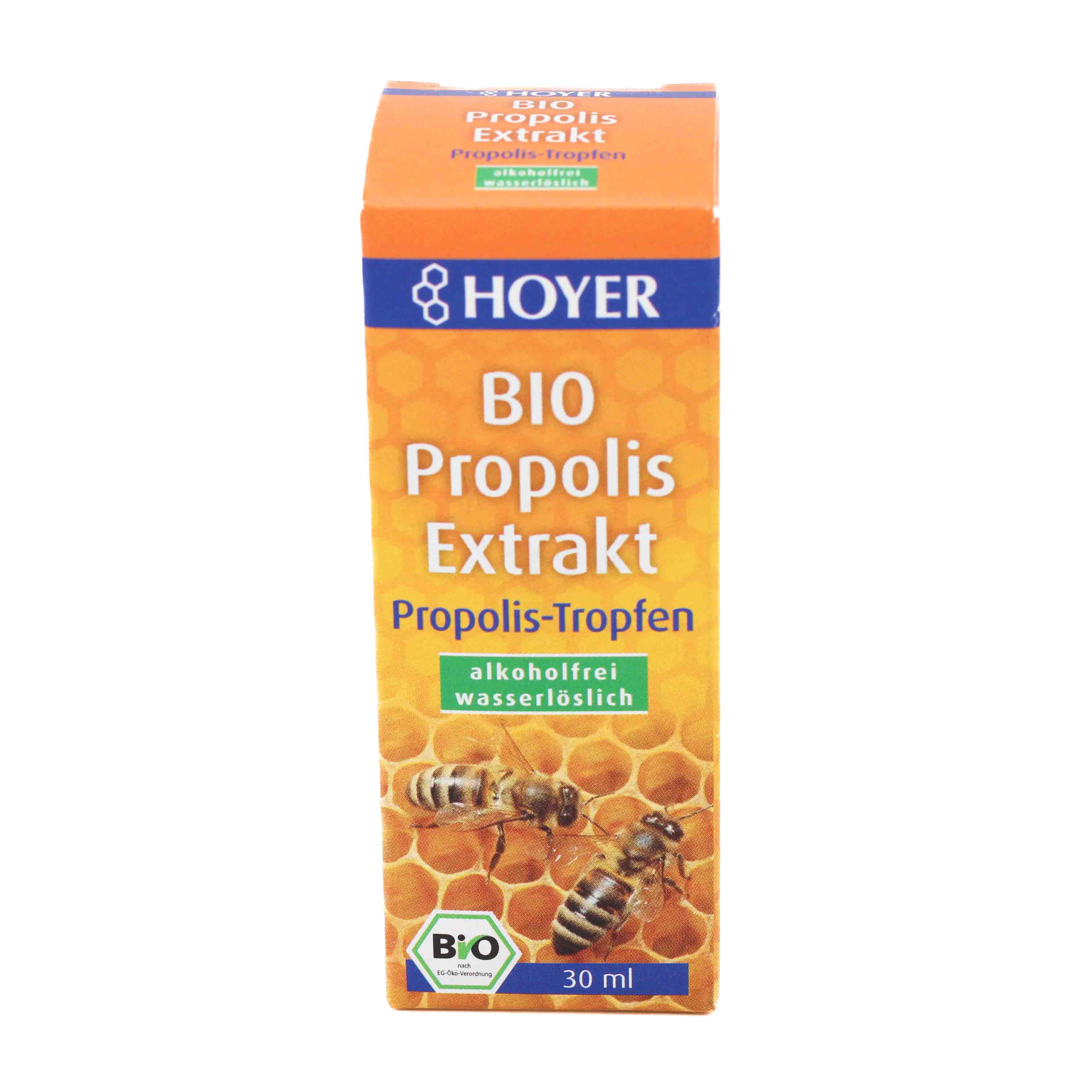 HOYER Propolis Extrakt Bio alkoholfrei wasserlösl.