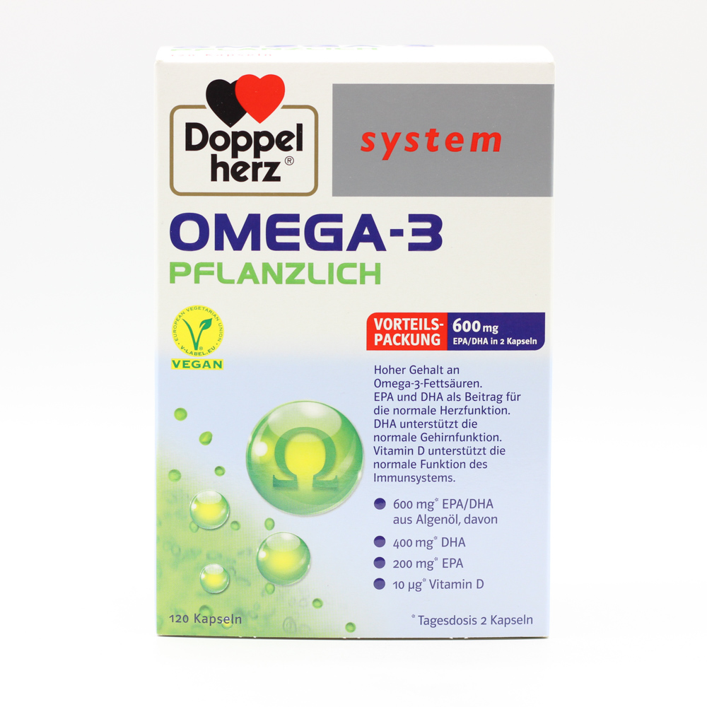 DOPPELHERZ Omega-3 pflanzlich system Kapseln
