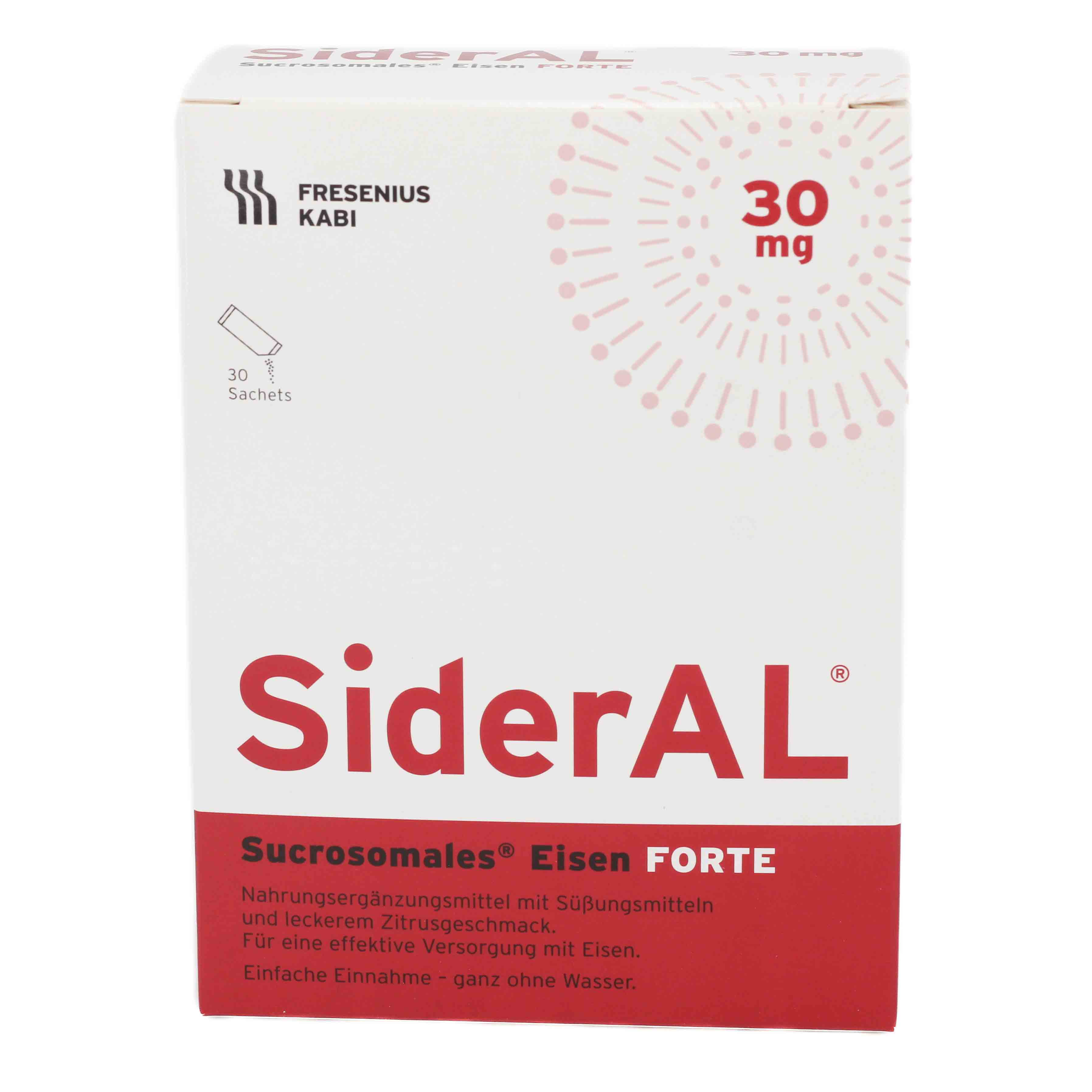 SiderAL® Eisen Forte 30mg Zitrus bei erhöhtem Eisenbedarf