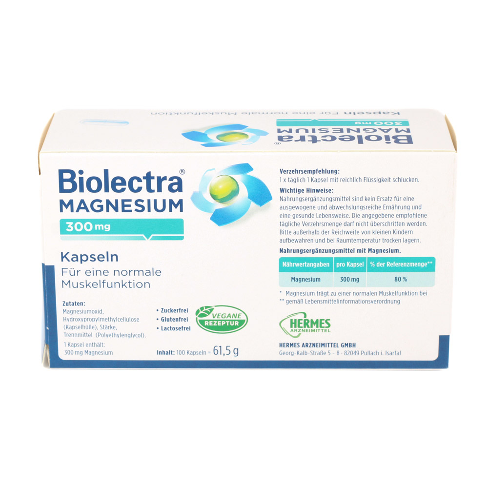 BIOLECTRA Magnesium 300 mg Kapseln