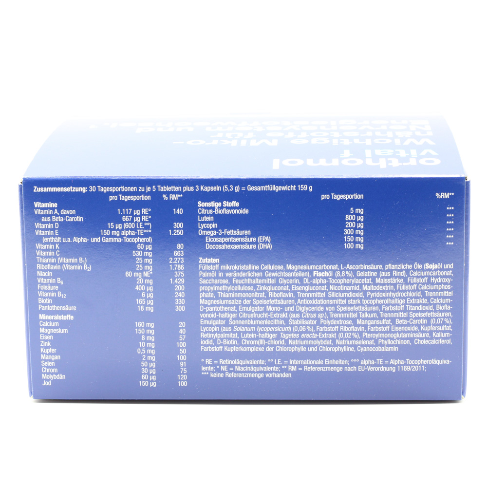 ORTHOMOL Vital F Tabletten/Kaps.Kombipack.30 Tage