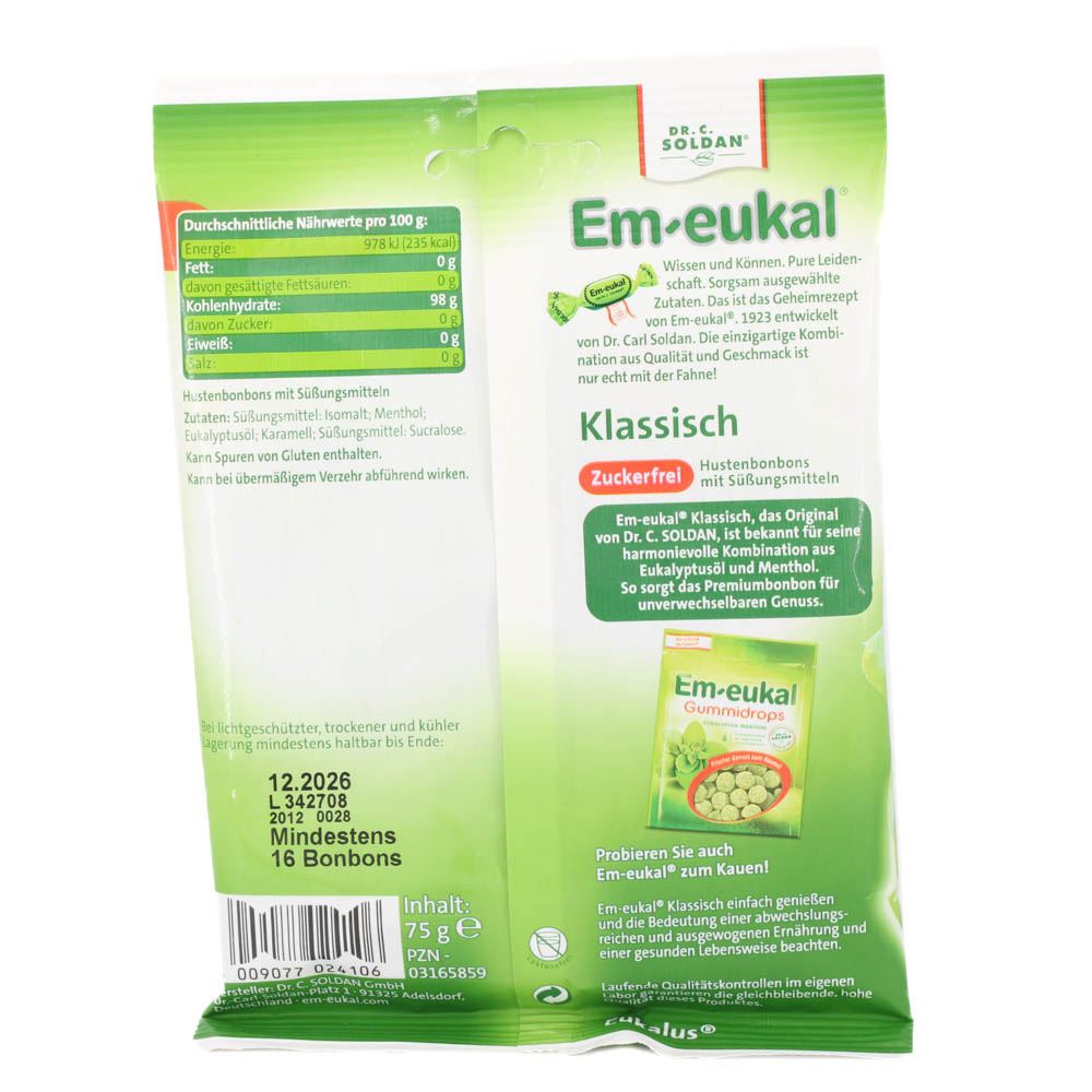 EM-EUKAL Bonbons klassisch zuckerfrei