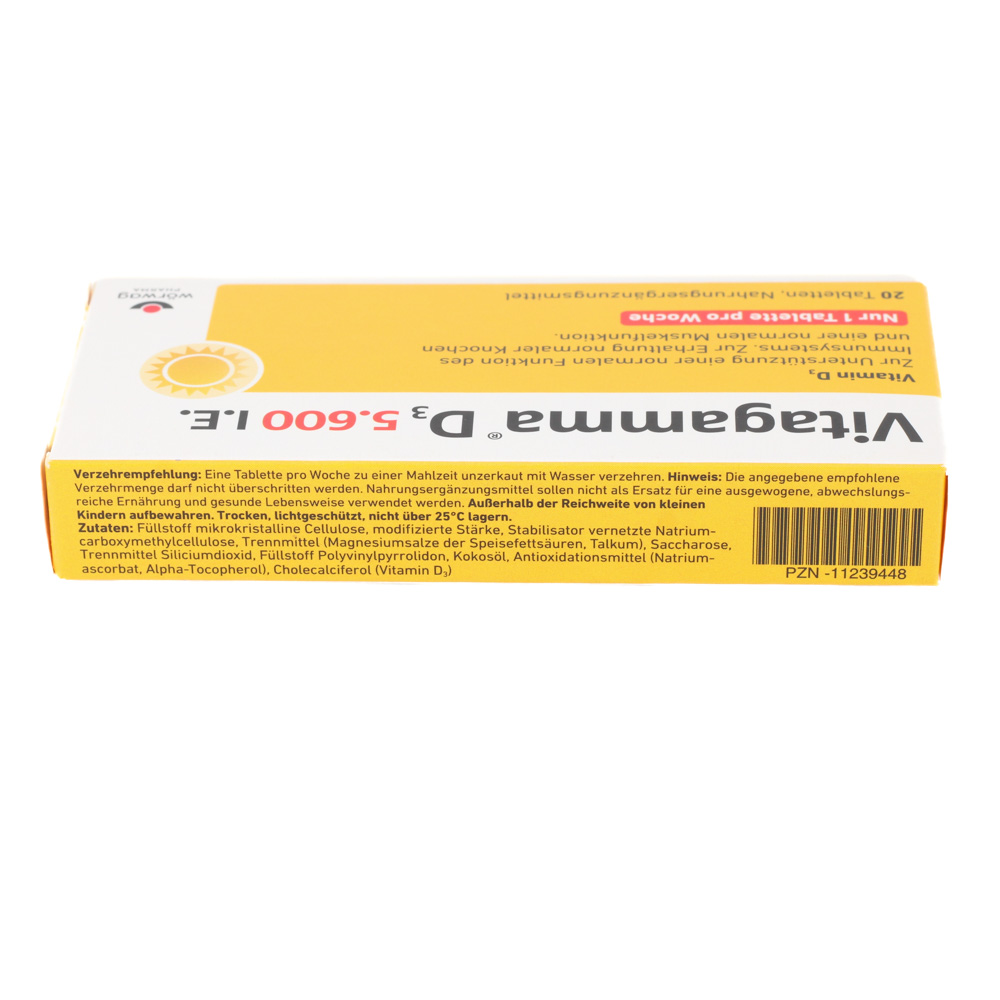 VITAGAMMA D3 5.600 I.E .Vitamin D3 NEM Tabletten