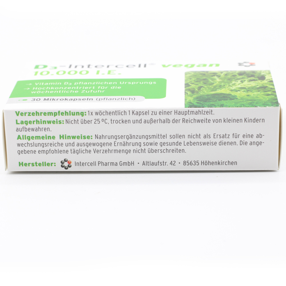 D3-INTERCELL vegan 10.000 I.E. Kapseln