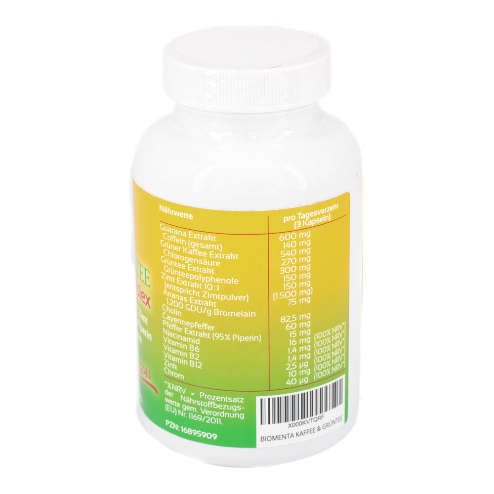 BIOMENTA Kaffee & Grüntee Komplex Kapseln