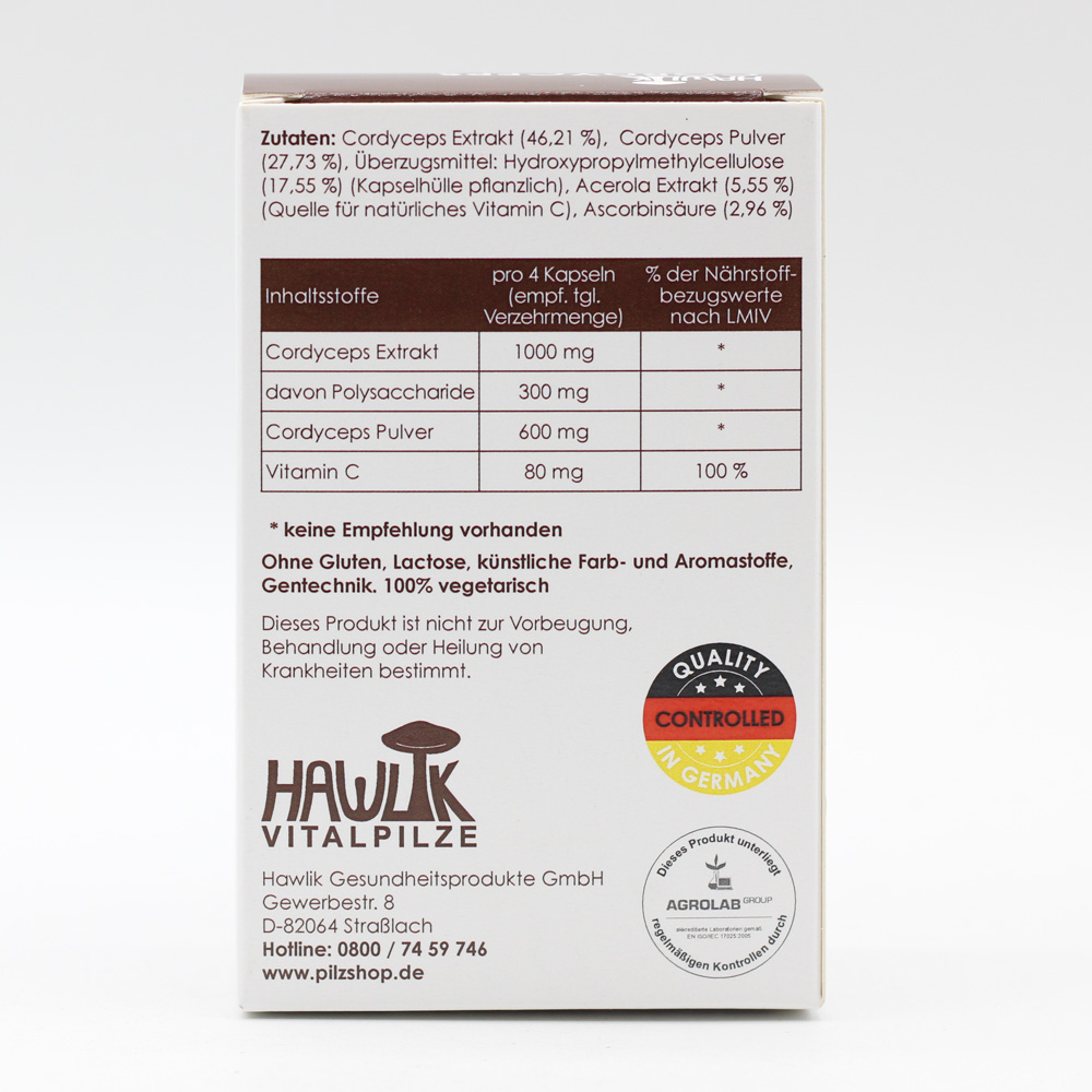 CORDYCEPS CS-4 Extrakt+Pulver Kapseln