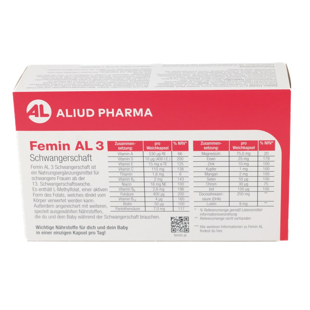 FEMIN AL 3 Schwangerschaft Weichkapseln