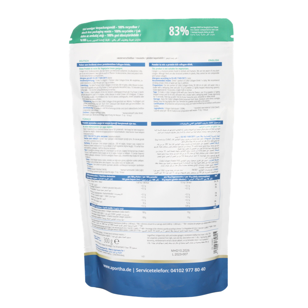 COLLAL Halal-Collagen beauty Doypack Pulver