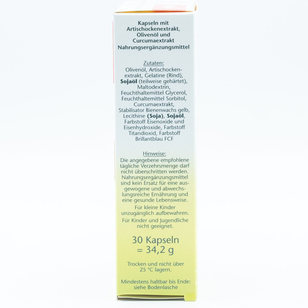 DOPPELHERZ Artischocke Curcuma+Olivenöl Kapseln