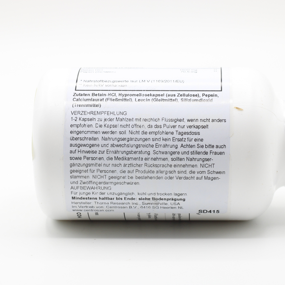 BETAIN HCL & Pepsin Kapseln