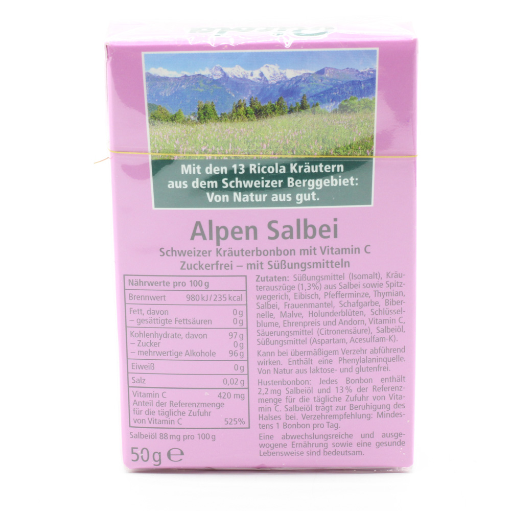 RICOLA o.Z.Box Salbei Alpen Salbei Bonbons