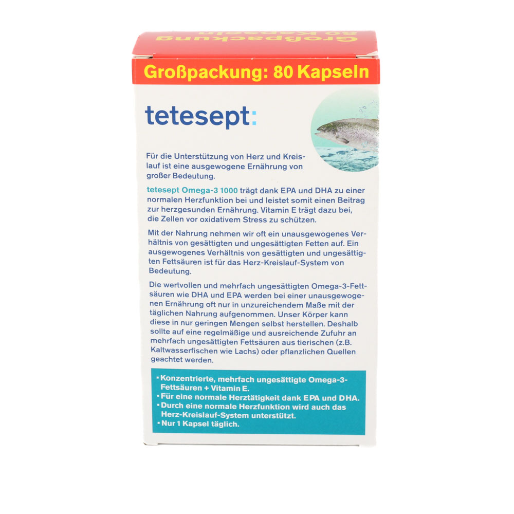 TETESEPT Omega-3 1000 Kapseln