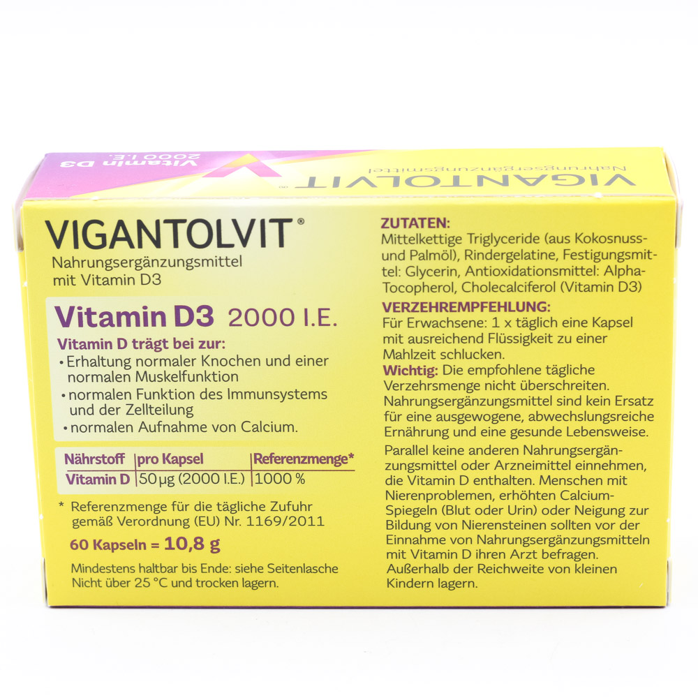 VIGANTOLVIT 2000 I.E. Vitamin D3 Weichkapseln