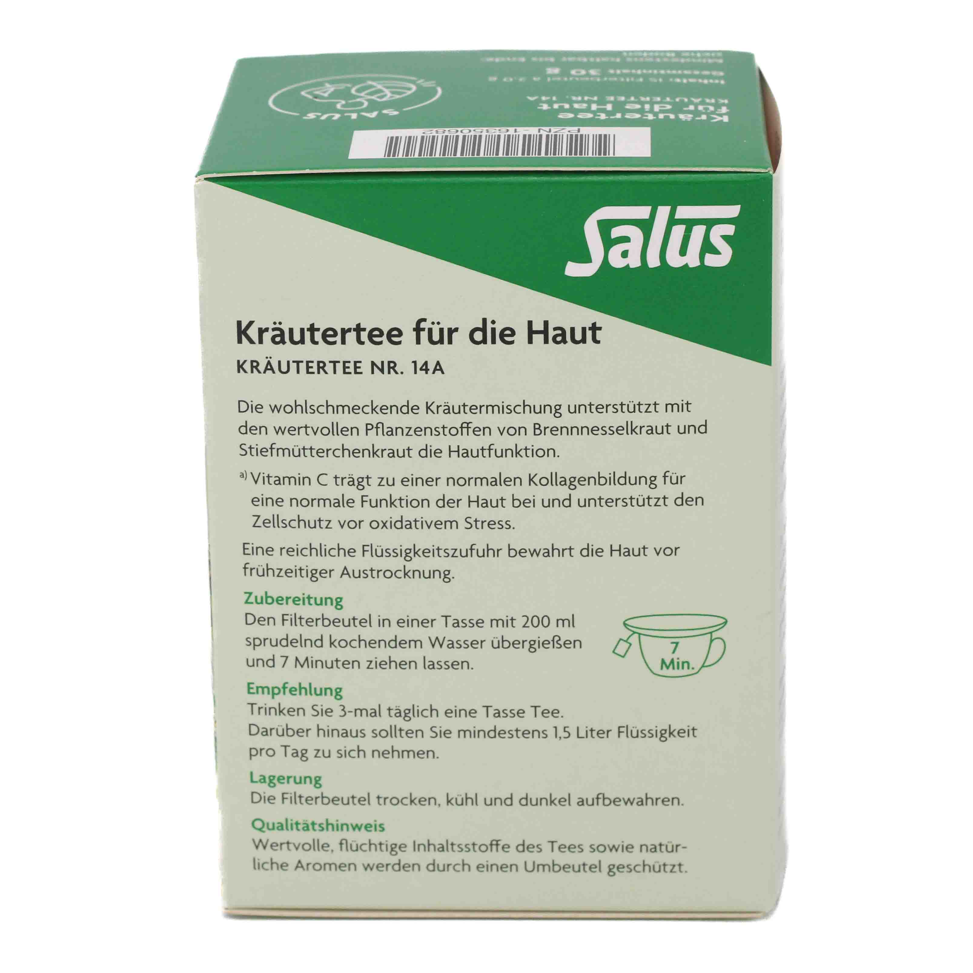 KRÄUTERTEE für die Haut Nr.14a Bio Salus Fbtl.