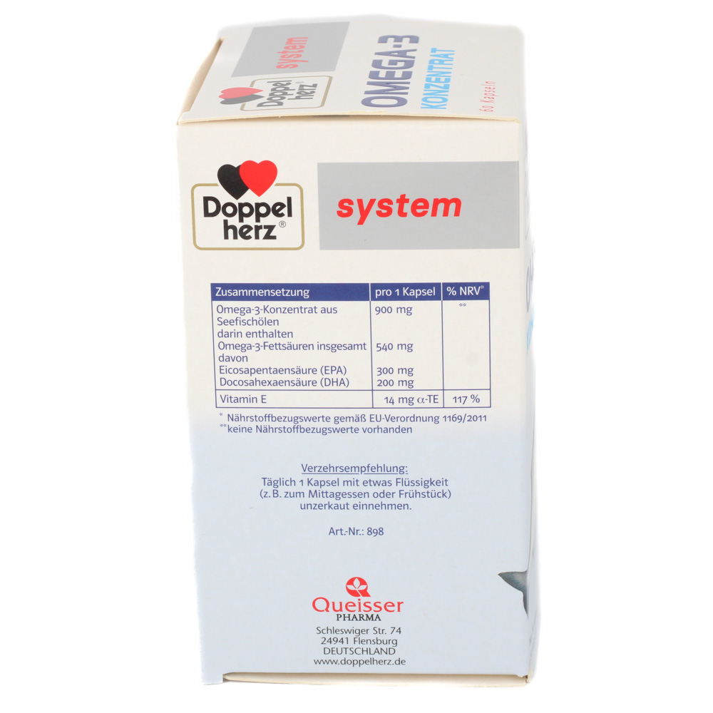 DOPPELHERZ Omega-3 Konzentrat system Kapseln
