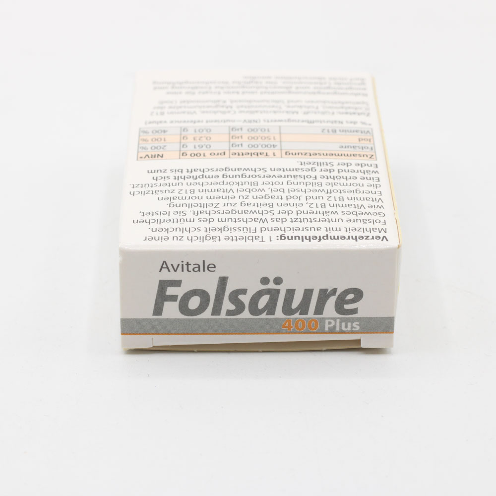 FOLSÄURE 400 Plus B12+Jod Tabletten