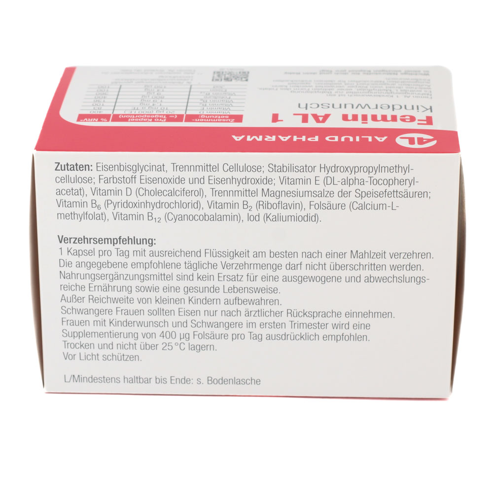 FEMIN AL 1 Kinderwunsch Hartkapseln