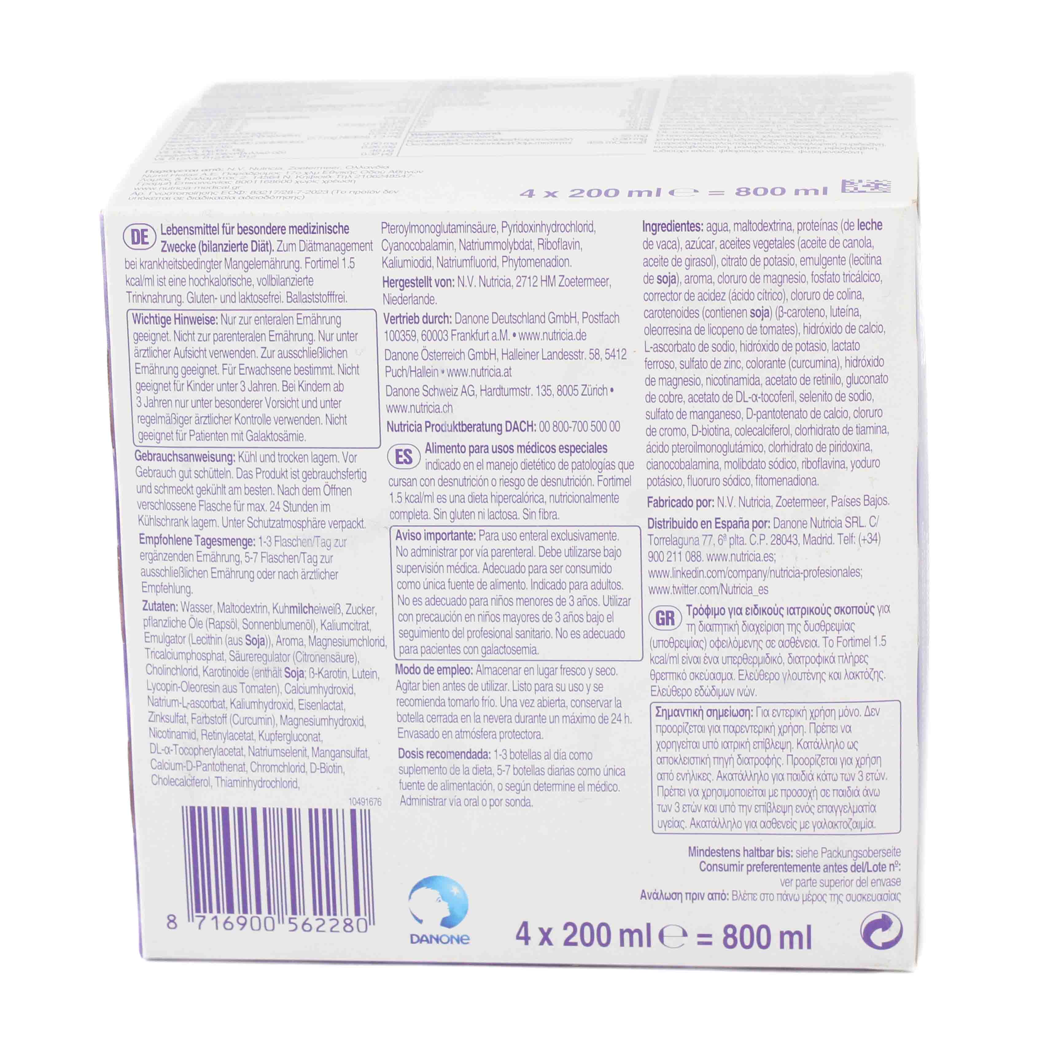 FORTIMEL 1.5 kcal Vanille