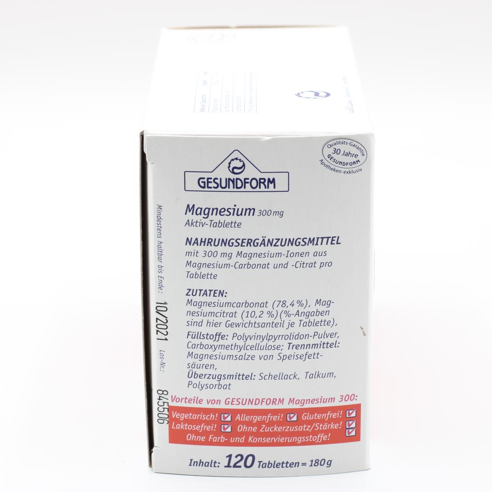 GESUNDFORM Magnesium 300 Filmtabletten