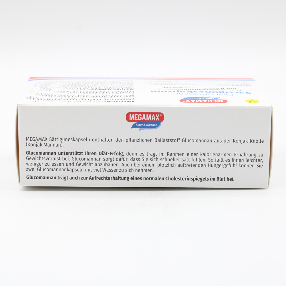 MEGAMAX Sättigungskapseln Glucomannan