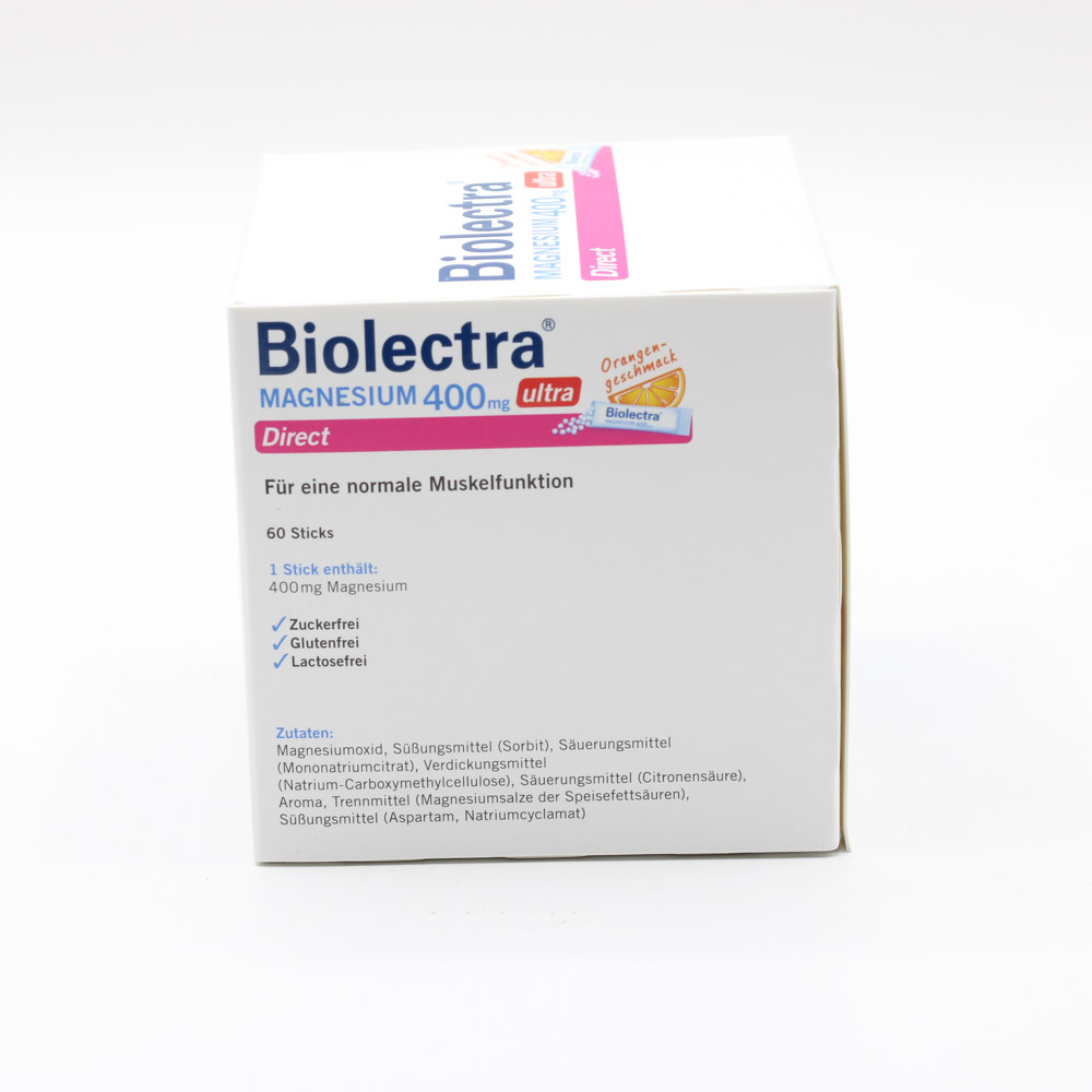 BIOLECTRA Magnesium 400 mg ultra Direct Orange