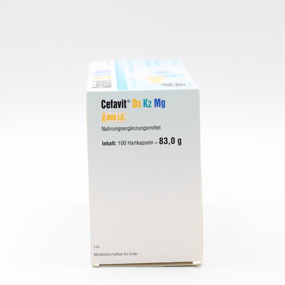 CEFAVIT D3 K2 Mg 2.000 I.E. Hartkapseln