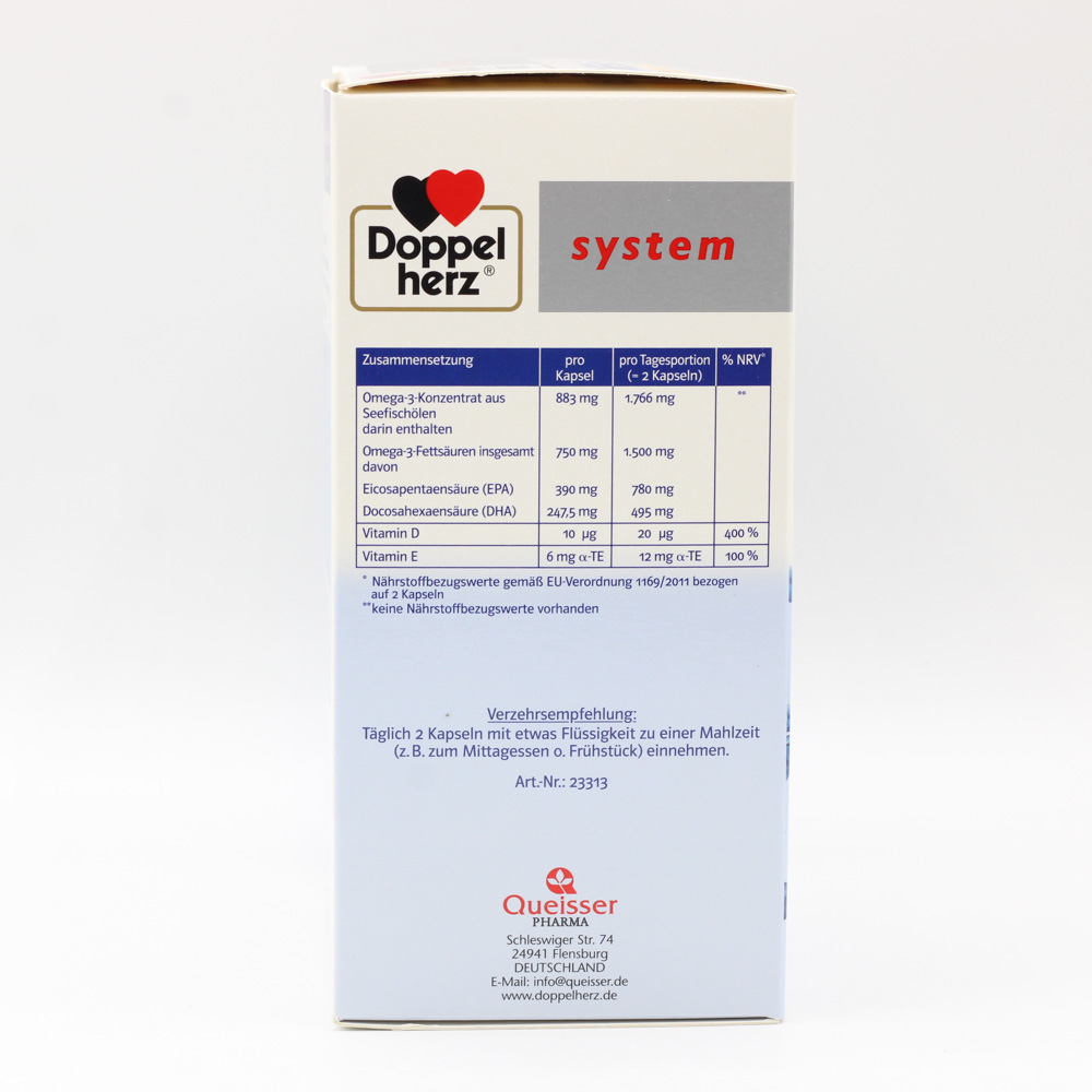 DOPPELHERZ Omega-3 Premium 1500 system Kapseln