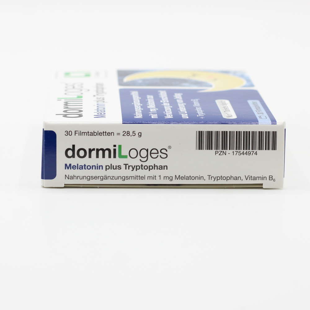 DORMILOGES 1 mg Melatonin plus Tryptophan Filmtab.