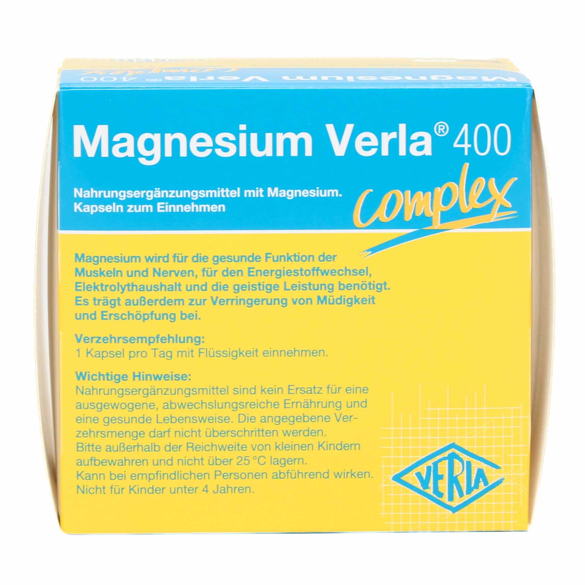 MAGNESIUM VERLA 400 Kapseln