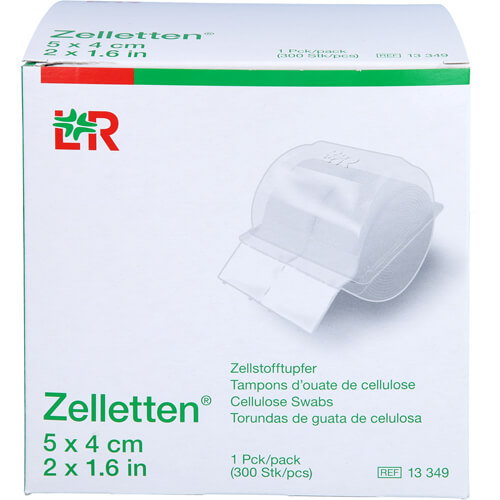 ZELLETTEN Tupfer 4x5 cm unsteril Rolle