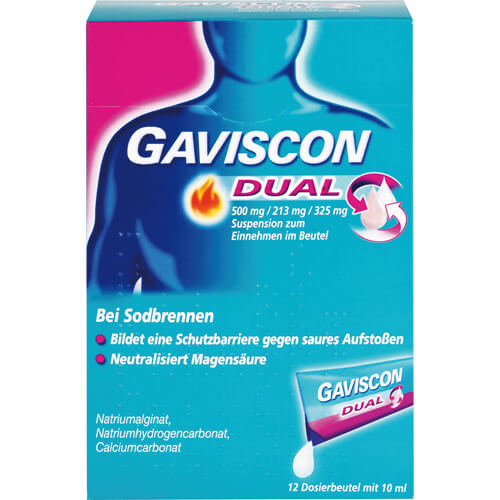 GAVISCON Dual 500mg/213mg/325mg Susp.z.Einn.Btl.