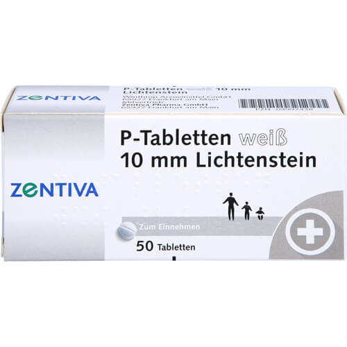 P TABLETTEN weiß 10 mm