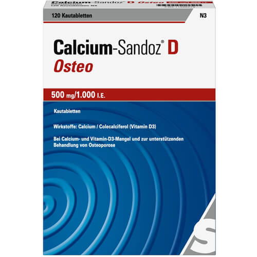 CALCIUM SANDOZ D Osteo 500 mg/1.000 I.E. Kautabl.