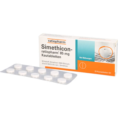 SIMETHICON-ratiopharm 85 mg Kautabletten