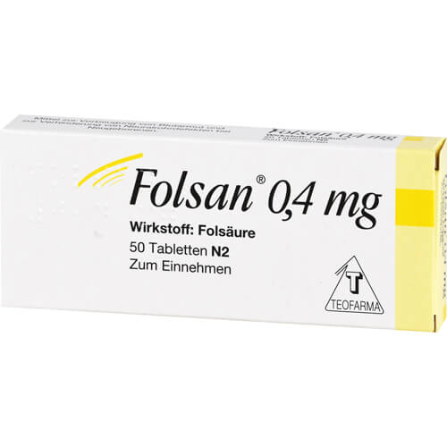 FOLSAN 0,4 mg Tabletten