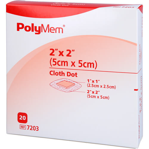 POLYMEM Wund Pad m.selbstkleb.Fix.Vlies 5x5 cm