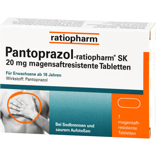 PANTOPRAZOL-ratiopharm SK 20 mg magensaftres.Tabl.