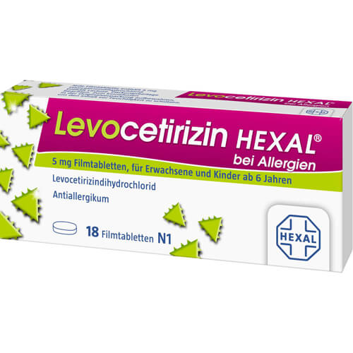 LEVOCETIRIZIN HEXAL bei Allergien 5 mg Filmtabl.