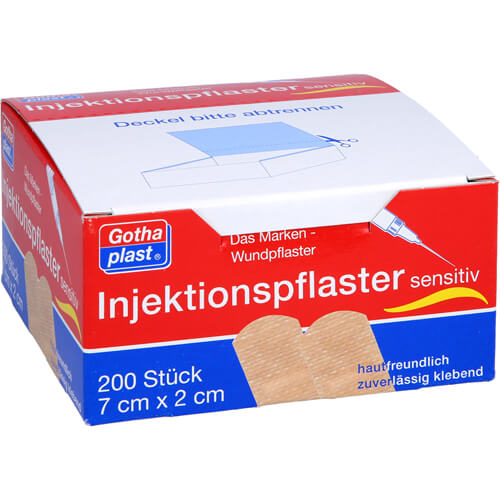 GOTHAPLAST Injektionspfl.sensitiv 2x7 cm
