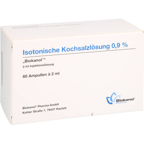 ISOTONISCHE Kochsalzlösung 0,9% Biokanol Ampullen