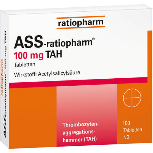 ASS-ratiopharm 100 mg TAH Tabletten