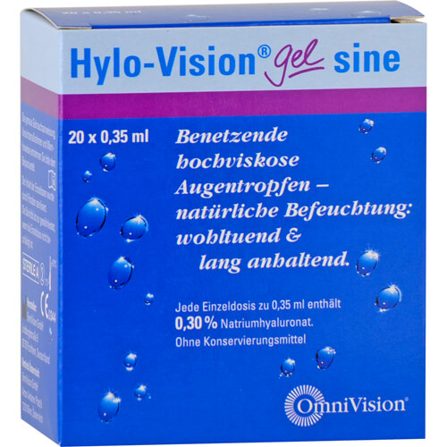HYLO-VISION Gel sine Einzeldosispipetten
