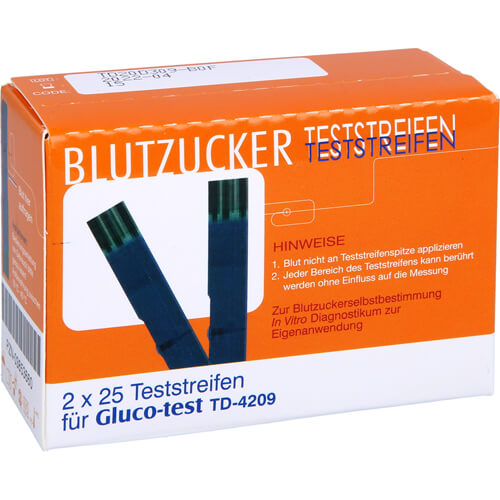GLUCO TEST Blutzuckerteststreifen