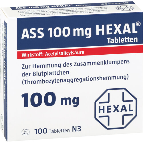 ASS 100 mg HEXAL Tabletten