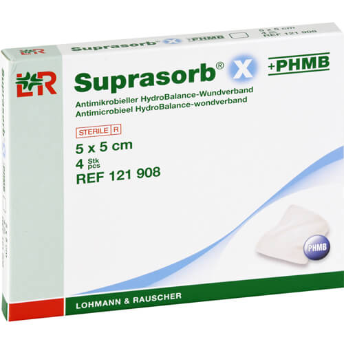 SUPRASORB X+PHMB HydroBalance Wundverb.5x5 cm