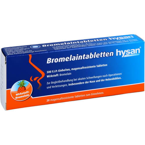 BROMELAIN TABLETTEN hysan magensaftres.Tabletten