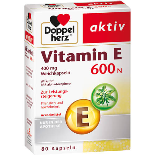 DOPPELHERZ Vitamin E 600 N Weichkapseln