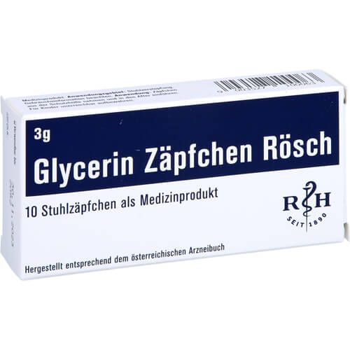GLYCERIN ZÄPFCHEN Rösch 3 g gegen Verstopfung